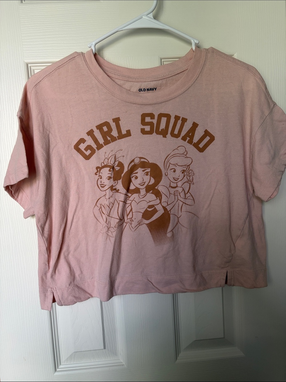 Old Navy Pink 'Girl Squad' Princess Graphic Tee